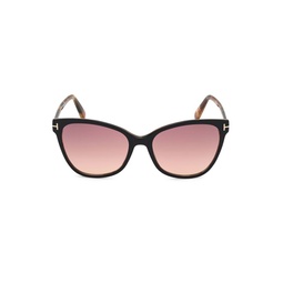 Ani 58MM Cat Eye Sunglasses