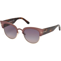 Tom Ford FT0607 Cateye Sunglasses Alexandra-02 TF607 51mm