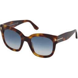 Sunglasses Tom Ford FT 0613 Beatrix- 02 53W blonde havana/gradient blue