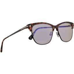 Tom Ford FT5546B Eyeglasses 54-14-140 Colored Havana w/Demo Clear Lens 055 FT5546-B FT 5546B TF 5546-B TF5546B TF5546-B