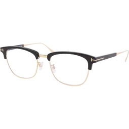 Eyeglasses Tom Ford FT 5590 -F-B 001 Shiny Black, Rose Gold/Blue Block Lenses