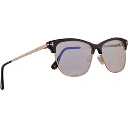 Tom Ford FT5546B Eyeglasses 52-14-140 Shiny Black w/Demo Clear Lens 001 FT5546-B FT 5546B TF 5546-B TF5546B TF5546-B
