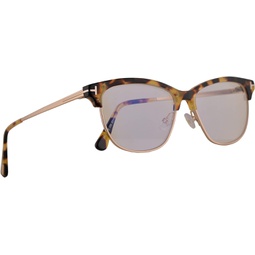 Tom Ford FT5546B Eyeglasses 52-14-140 Havana w/Demo Clear Lens 056 FT5546-B FT 5546B TF 5546-B TF5546B TF5546-B