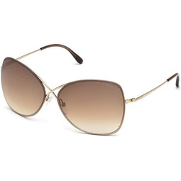 Tom Ford FT0250 Colette Butterfly 선글라스 for Women + BUNDLE with Designer iWear Eyewear Care Kit