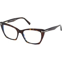 Tom Ford FT 5709-B BLUE BLOCK Dark Havana 54/17/140 women Eyewear Frame