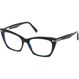Tom Ford FT 5709-B BLUE BLOCK Shiny Black 54/17/140 women Eyewear Frame