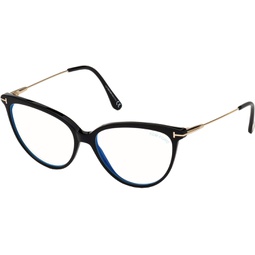 Tom Ford FT 5688-B BLUE BLOCK Shiny Black 55/15/140 women Eyewear Frame