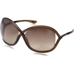 Tom Ford Womens FT0009 Sunglasses, Brown
