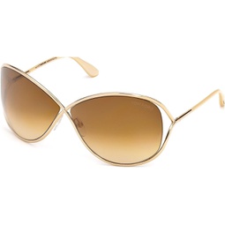 Tom Ford Sunglasses - Miranda / Frame: Shiny Rose Gold Lens: Brown Gradient