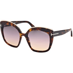 Tom Ford Butterfly 선글라스 TF944 Chantalle 55B Havana/Gold 55mm FT0944