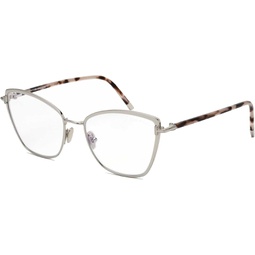 Tom Ford Blue Block Eyeglasses TF5740B 016 Palladium/Rose Havana 54mm FT5740