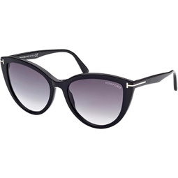 Tom Ford ISABELLA-02 FT 0915 Shiny Black/Smoke Shaded 56/18/140 women Sunglasses