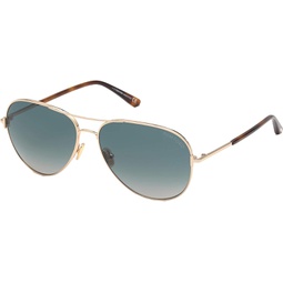 Tom Ford CLARK FT 0823 Rose Gold/Green Shaded 59/14/140 unisex Sunglasses