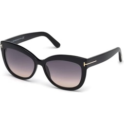 Tom Ford FT0524 Alistair Geometric Sunglasses for Women + BUNDLE with Designer iWear Eyewear Care Kit