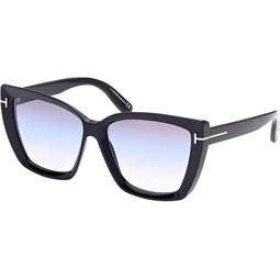 Tom Ford SCARLET-02 FT 0920 Shiny Black/Grey Shaded 57/15/140 women Sunglasses
