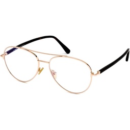 Tom Ford Blue Block Eyeglasses TF5684B 028 Gold/Havana 55mm FT5684