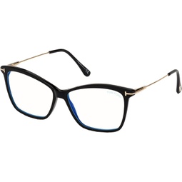 Tom Ford FT 5687-B BLUE BLOCK Shiny Black 56/14/140 women Eyewear Frame