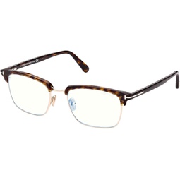 Eyeglasses Tom Ford FT 5801 -B 052 Classic Dark Havana, Shiny Rose Gold,t Log