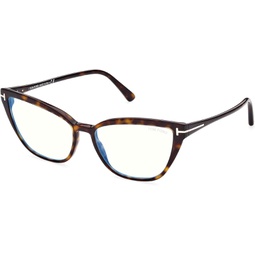 Tom Ford FT 5825-B BLUE BLOCK Dark Havana/Blue Filter 55/16/140 women Eyewear Frame