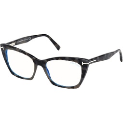 Tom Ford FT 5709-B BLUE BLOCK Grey Havana 54/17/140 women Eyewear Frame
