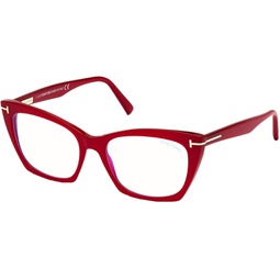 Tom Ford FT 5709-B BLUE BLOCK Shiny Pink 54/17/140 women Eyewear Frame
