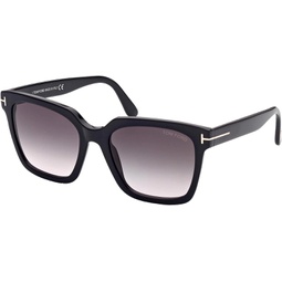 Tom Ford SELBY FT 0952 Black/Grey Shaded 55/19/140 women Sunglasses