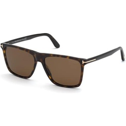 Tom Ford Fletcher FT0832 Square Sunglasses for Men + BUNDLE With Designer iWear Eyewear Kit