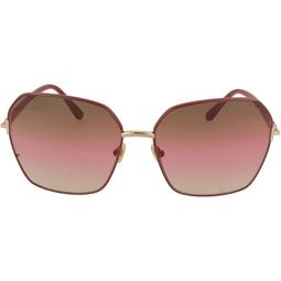 Tom Ford CLAUDIA-02 FT 0839 Burgundy/Brown Shaded 62/16/140 women Sunglasses