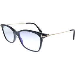 Eyeglasses Tom Ford FT 5712 -B 001 Shiny Black/Blue Block Lenses