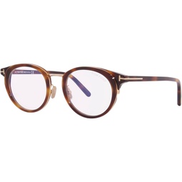 Eyeglasses Tom Ford FT 5784 -D-B Asian fit 053 Shiny Classical Havana,t Logo