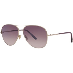 Tom Ford CLARK FT 0823 Shiny Rose Gold/Burgundy 61/14/140 unisex Sunglasses