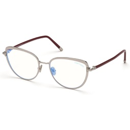 Tom Ford Blue Block Eyeglasses TF5741B 016 Palladium/Burgundy 55mm FT5741