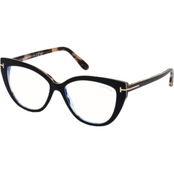 Tom Ford FT 5673-B BLUE BLOCK Black Havana 54/15/140 women Eyewear Frame