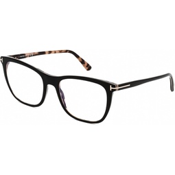 Tom Ford - FT5672-B Black/Clear Rectangular Women Eyeglasses - 54mm