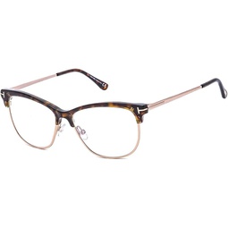 Tom Ford Blue Block Eyeglasses TF5546B 052 Havana/Gold 54mm FT5546