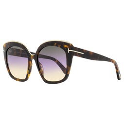 womens butterfly sunglasses tf944 chantalle 55b havana/gold 55mm