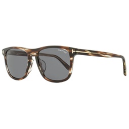 unisex rectangular sunglasses tf930f gerard-02 56a brown melange 56mm