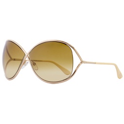 womens butterfly sunglasses tf130 miranda 28f gold/ivory 68mm