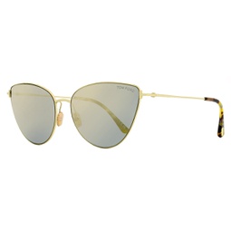womens cat eye sunglasses tf1005 anais-02 32c gold/honey havana 62mm