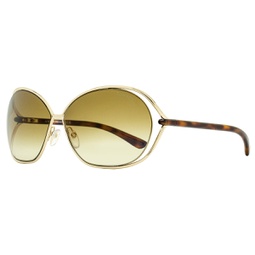 womens carla sunglasses tf157 28f gold/havana 66mm