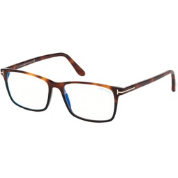 ft5584-f-b 55 rectangle eyeglasses