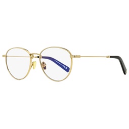 mens blue block eyeglasses tf5749b 028 gold/black 52mm