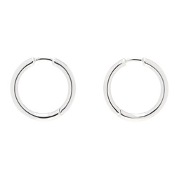 Silver Classic Hoop Medium Earrings 241762M144007