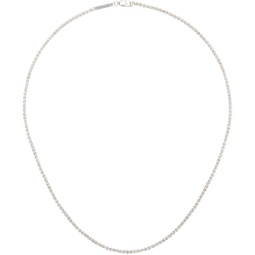 Silver Spike Chain Necklace 241762M145022