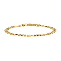Gold Thick Figaro Bracelet 222762M142005