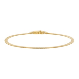 Gold Herringbone Bracelet 222762M142007