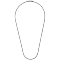 Silver Herringbone Chain Necklace 212762M145011