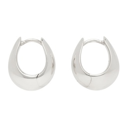Silver Small Ice Hoop Earrings 232762M144002