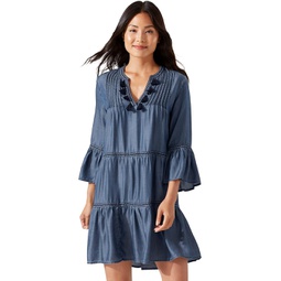 Womens Tommy Bahama Embroidered Tier Dress