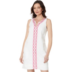 Womens Tommy Bahama Geo Embroidered Short Dress